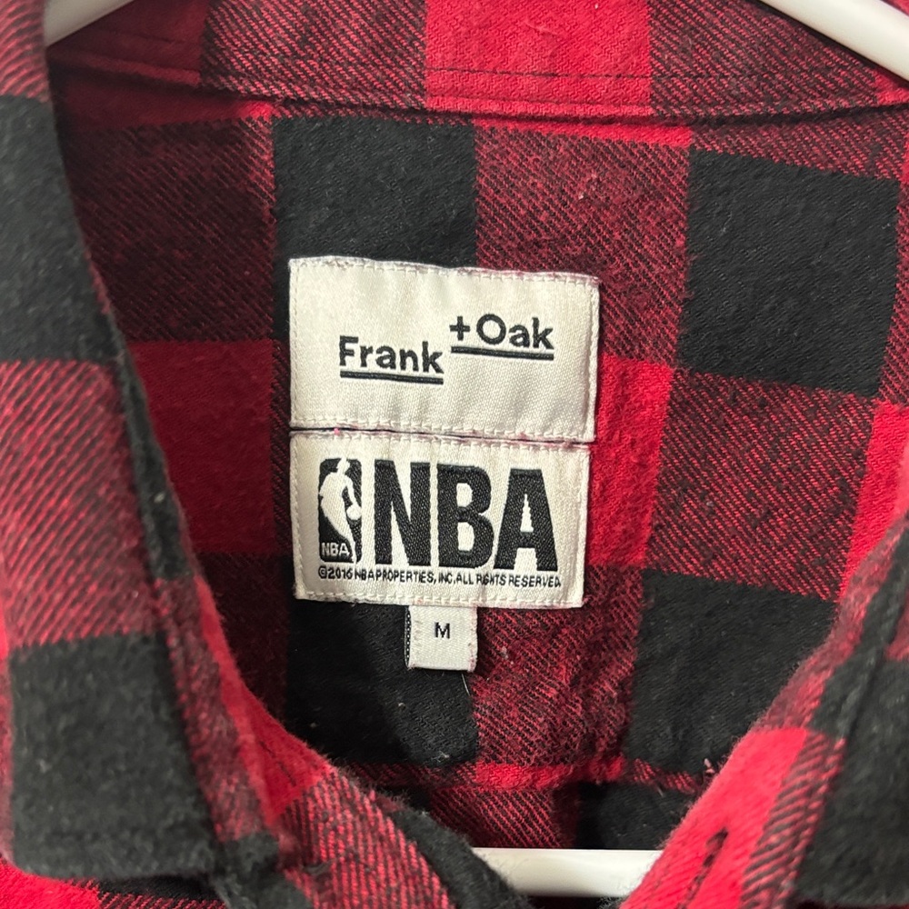 ❤️‍🔥Frank & Oak Red and Black Plaid Button Down Shirt - Picture 2 of 5